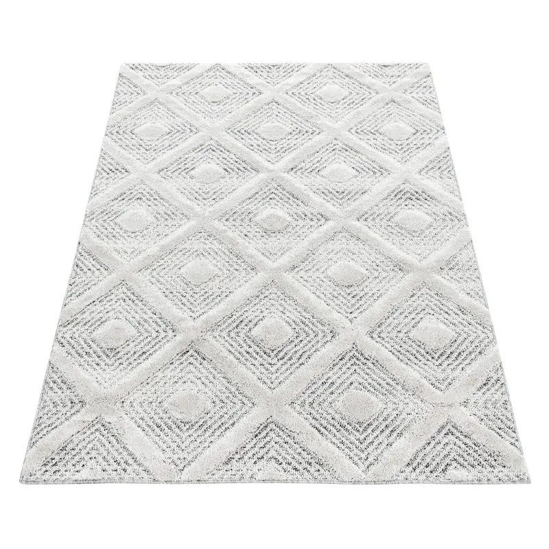 Carpettex Hochflor Teppich 3D Hoch-Tief Skandi Boho Weich