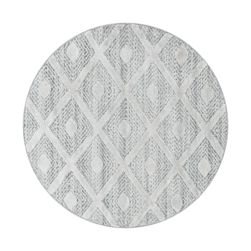 Carpettex Hochflor Teppich 3D Hoch-Tief Skandi Boho Weich