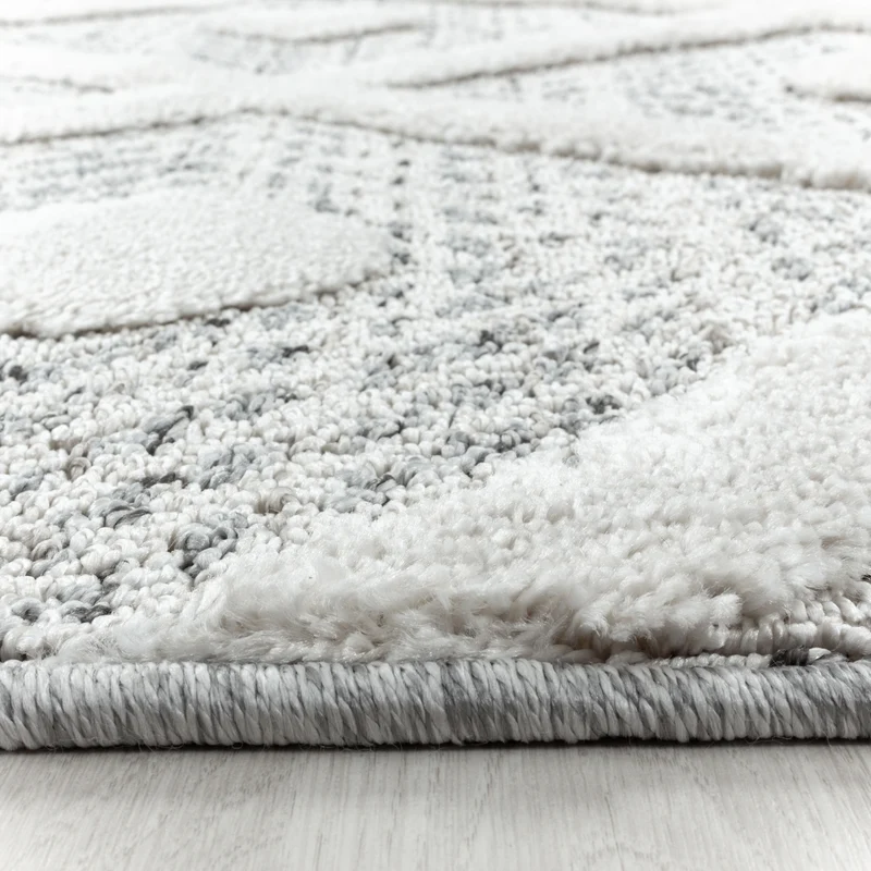 Carpettex Hochflor Teppich 3D Hoch-Tief Skandi Boho Weich