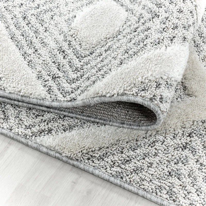 Carpettex Hochflor Teppich 3D Hoch-Tief Skandi Boho Weich