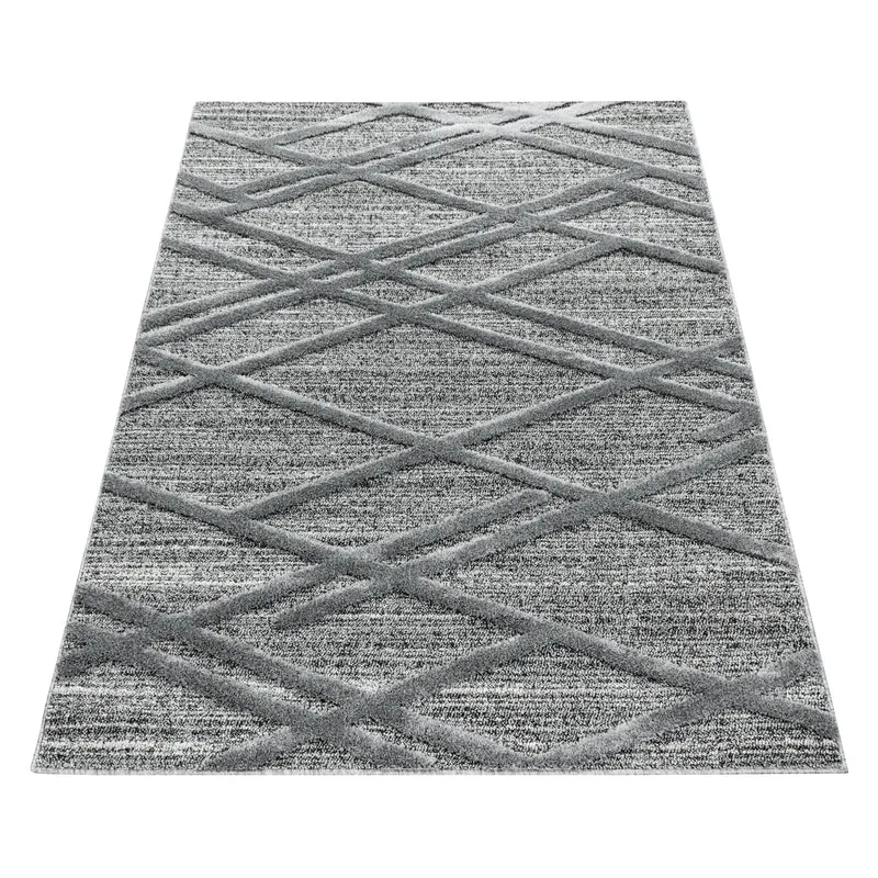 Carpettex Hochflor Teppich 3D Hoch-Tief Skandi Boho Weich