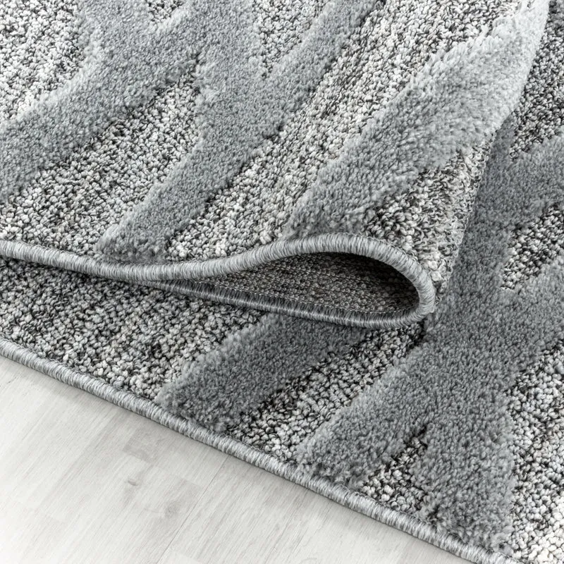 Carpettex Hochflor Teppich 3D Hoch-Tief Skandi Boho Weich