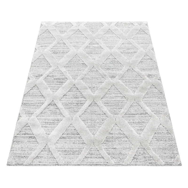 Carpettex Hochflor Teppich 3D Hoch-Tief Skandi Boho Weich