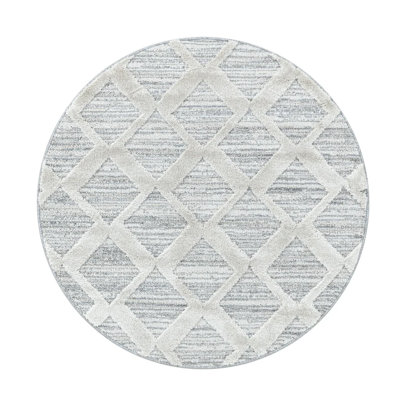 Carpettex Hochflor Teppich 3D Hoch-Tief Skandi Boho Weich