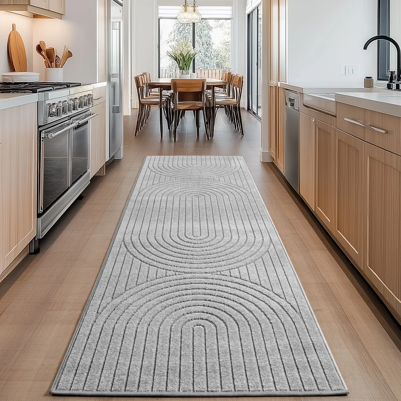 Carpettex Kurzflor Teppich 3D Hoch-Tief Skandi Boho Indoor Outdoor