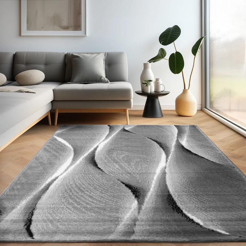 Carpettex Kurzflor Teppich Waschbar Extra Weich Modern