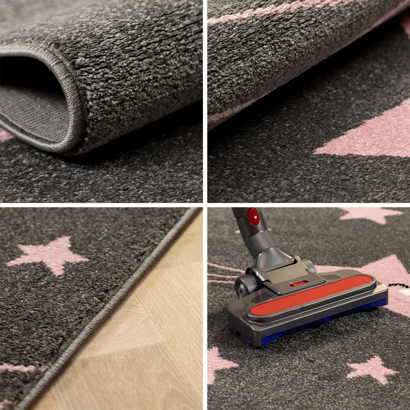Carpettex Kinderteppich Waschbar Weich Antiallergen Spielteppich
