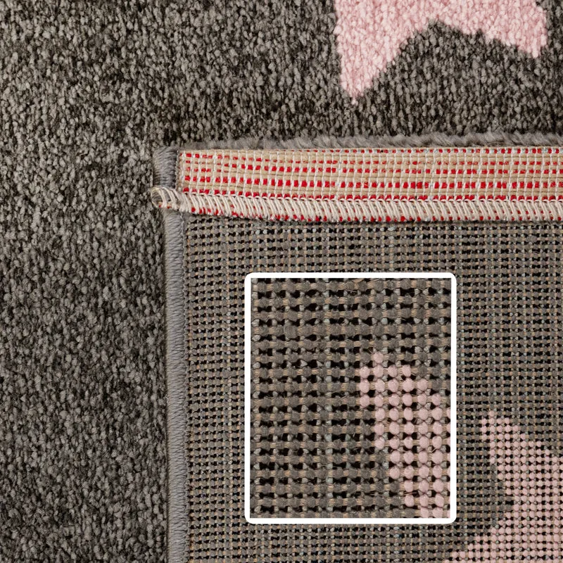 Carpettex Kinderteppich Waschbar Weich Antiallergen Spielteppich