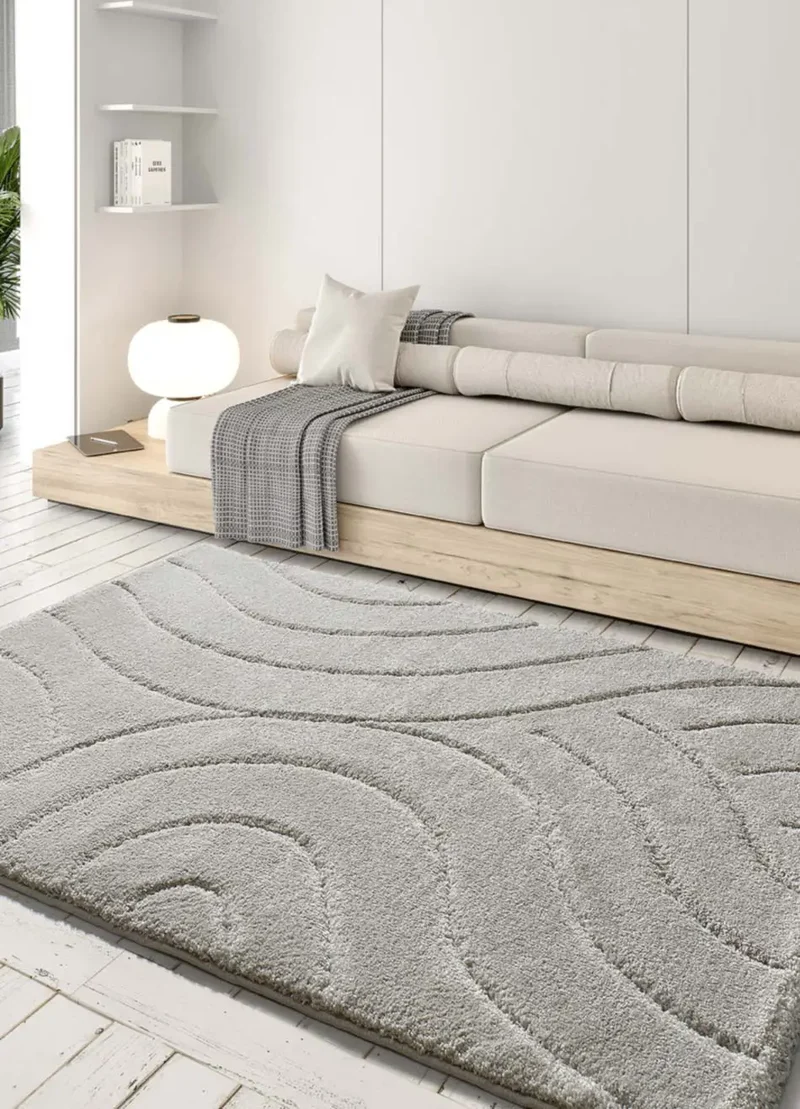 Alfombra shaggy en Plata Molier 8786