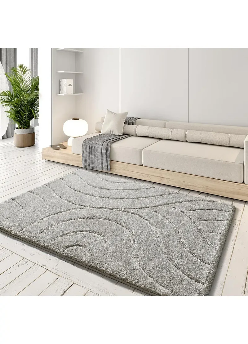 Alfombra shaggy en Plata Molier 8786