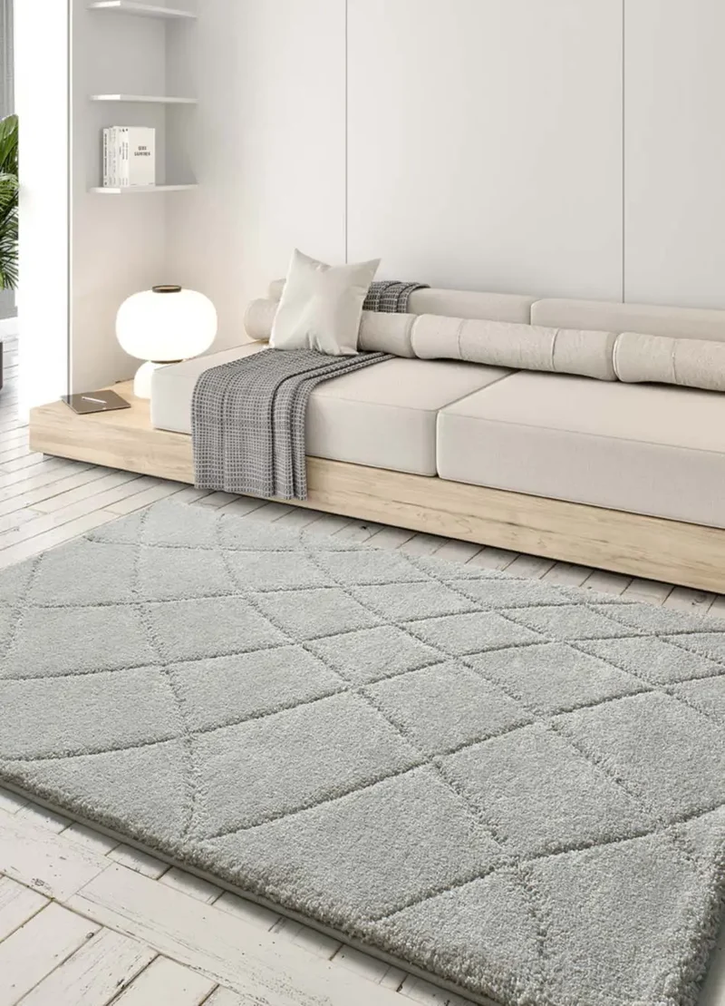 Alfombra shaggy en Plata Molier 8785