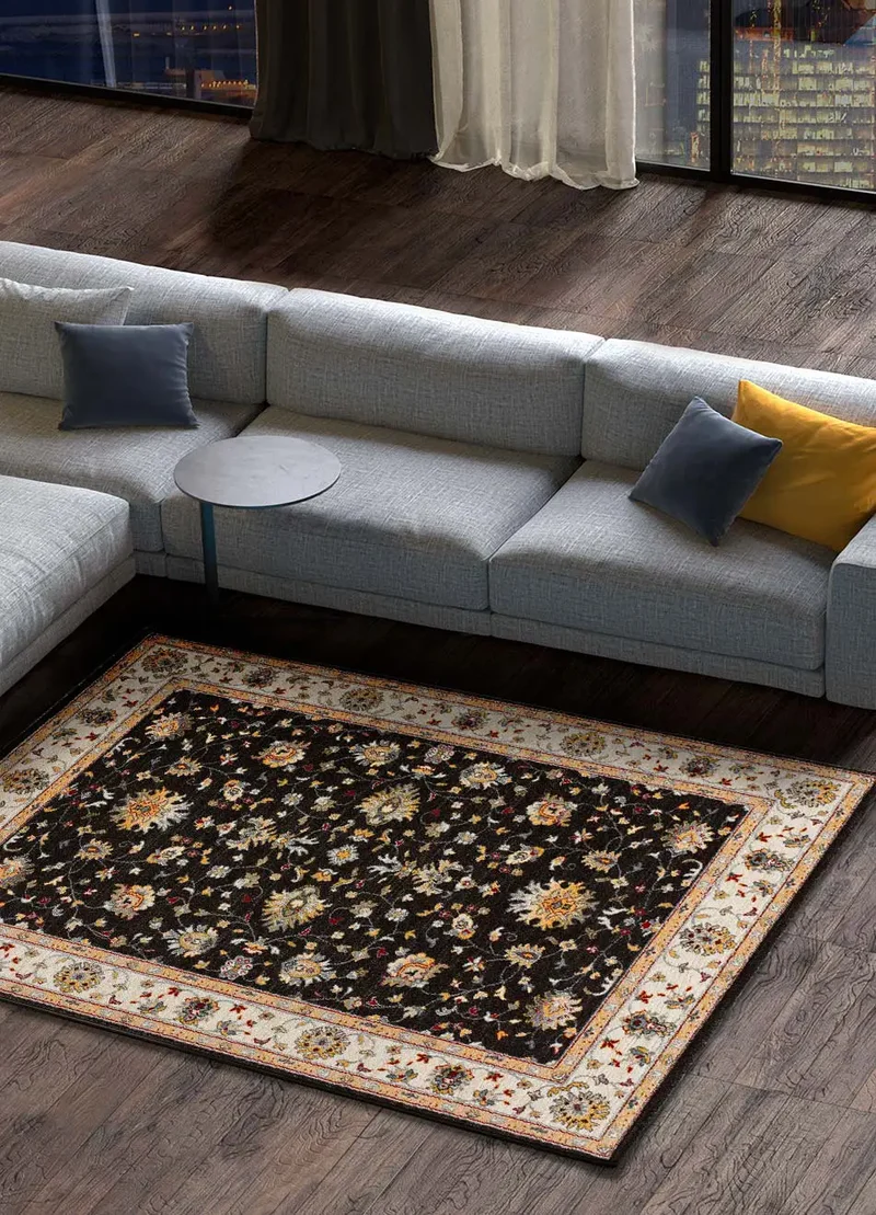 Alfombra vintage Classic 12505 Antracita