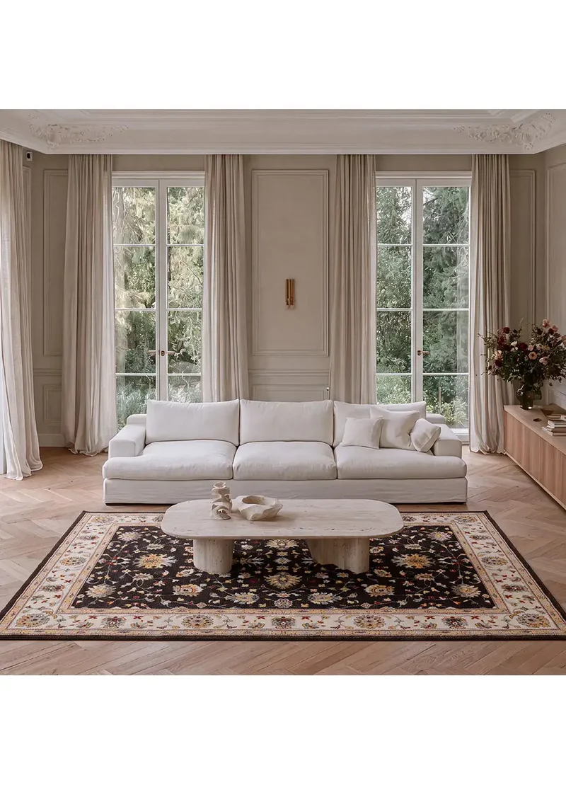 Alfombra vintage Classic 12505 Antracita