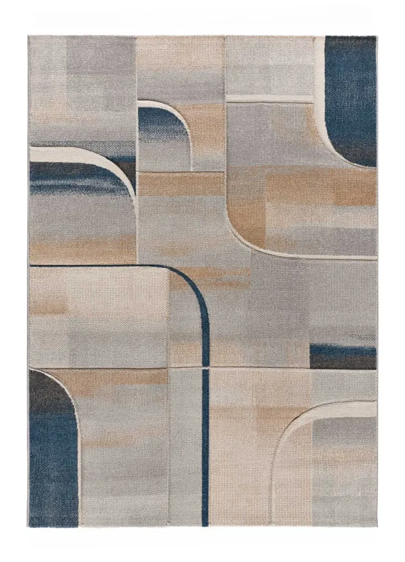 Alfombra abstracta en tonos azules Medel 40379