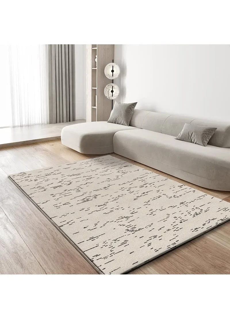 Alfombra geométrica blanco y negro Retro 12893