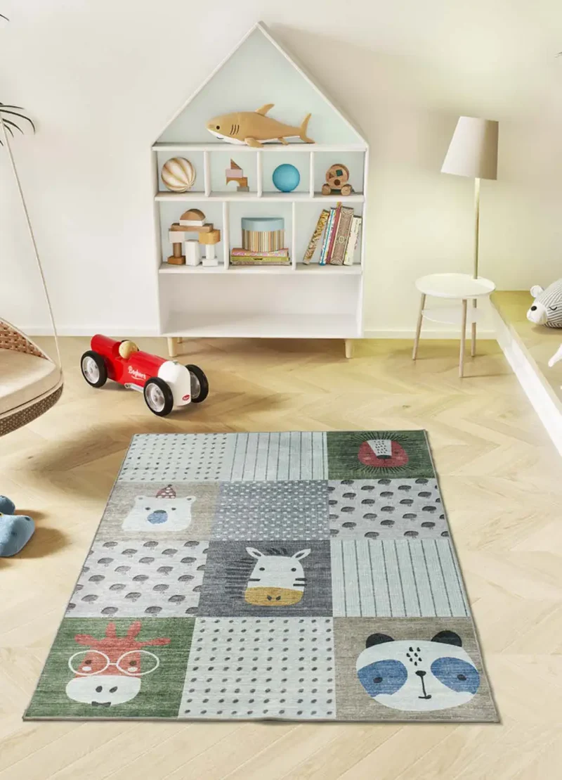 Alfombra infantil patchwork animales Candy 24061 multicolor