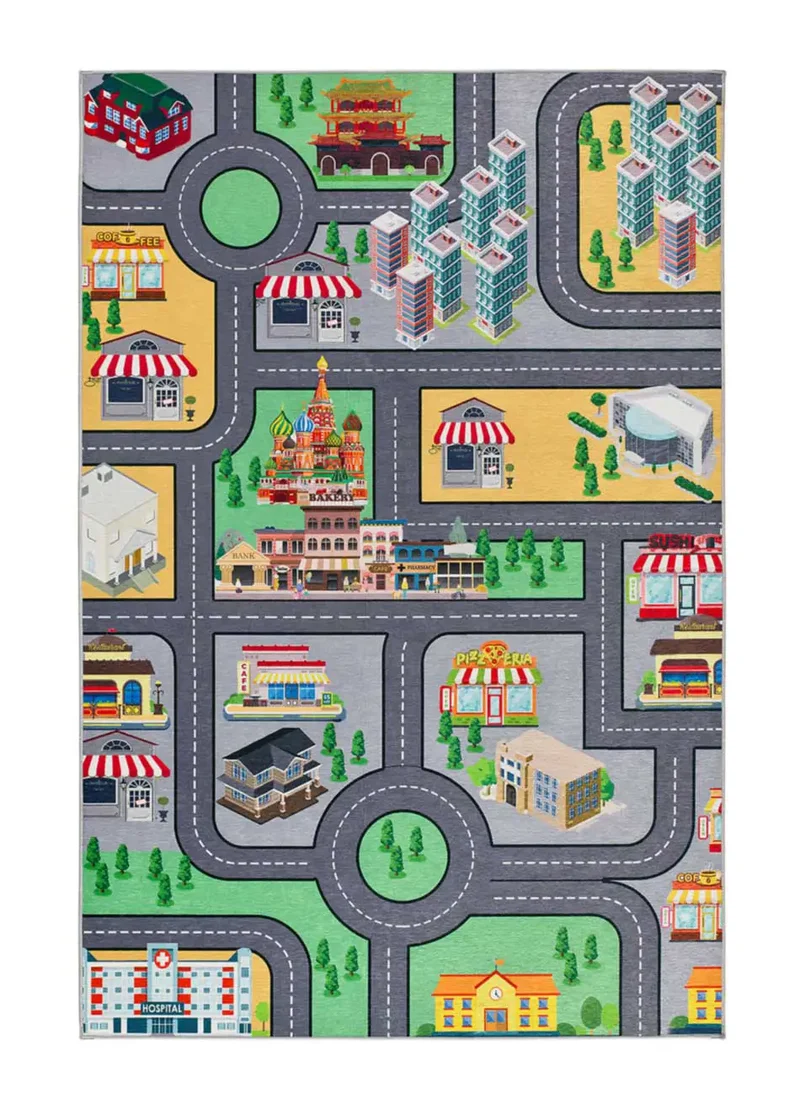 Alfombra infantil carretera Candy 22005 multicolor