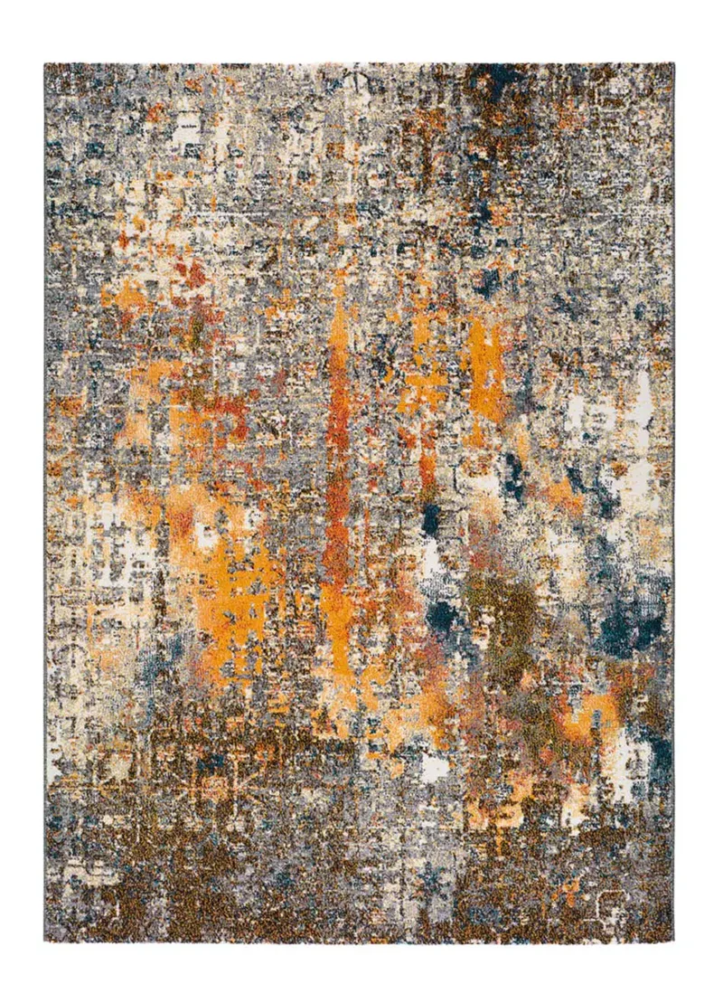 Alfombra abstracta Shiraz 16555 Multicolor