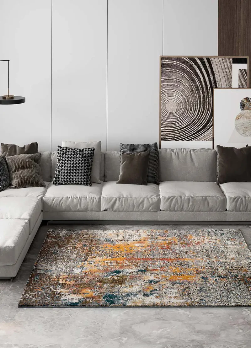 Alfombra abstracta Shiraz 16555 Multicolor