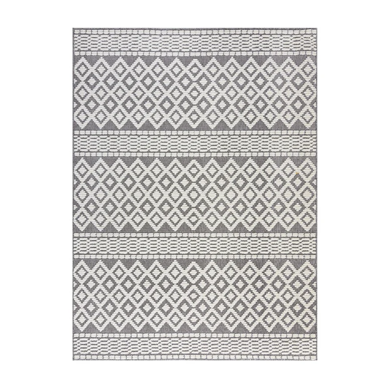 Waschbarer Teppich - Galeo Jhansi Grau
