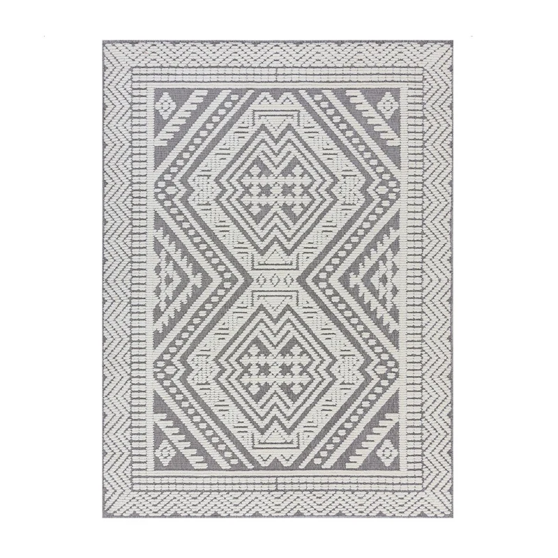 Waschbarer Teppich - Galeo Jaipur Grau