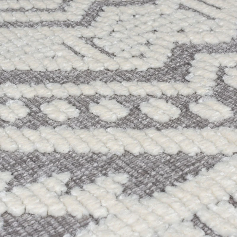 Waschbarer Teppich - Galeo Jaipur Grau