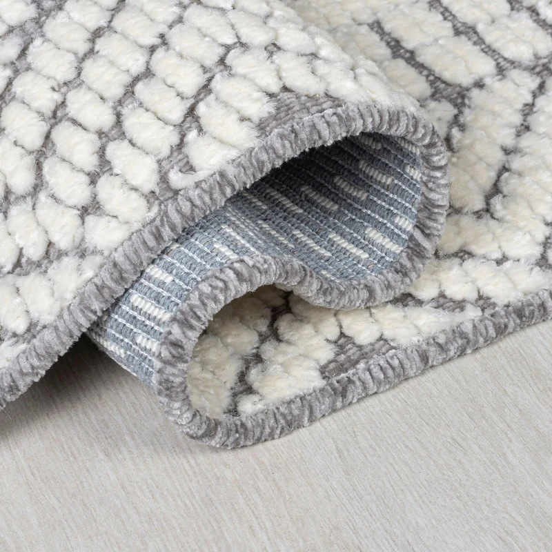 Waschbarer Teppich - Galeo Jaipur Grau