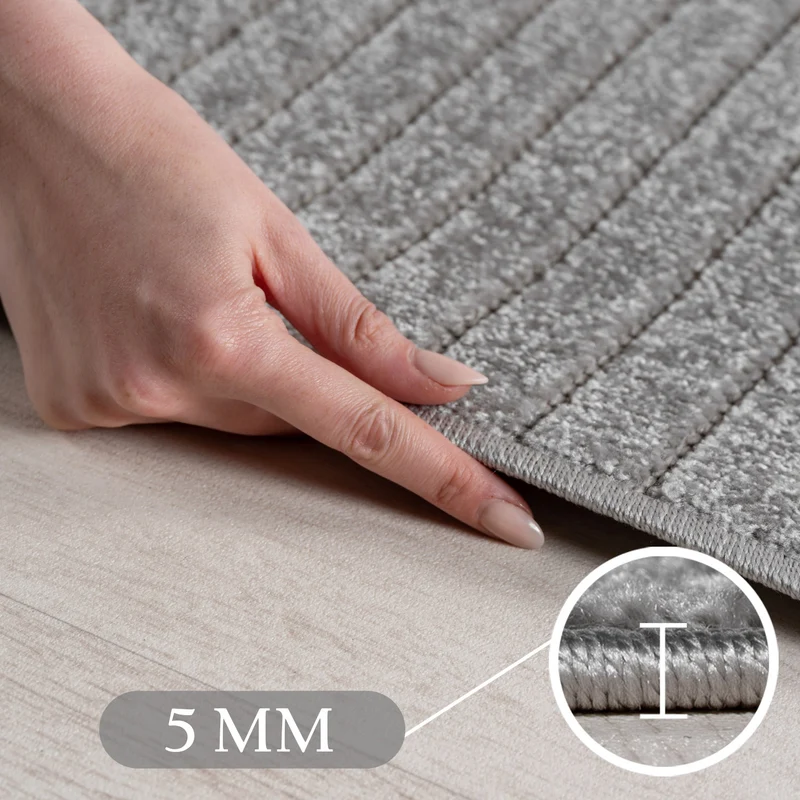 Carpettex Kurzflor Teppich 3D Hoch-Tief Skandi Boho Indoor Outdoor