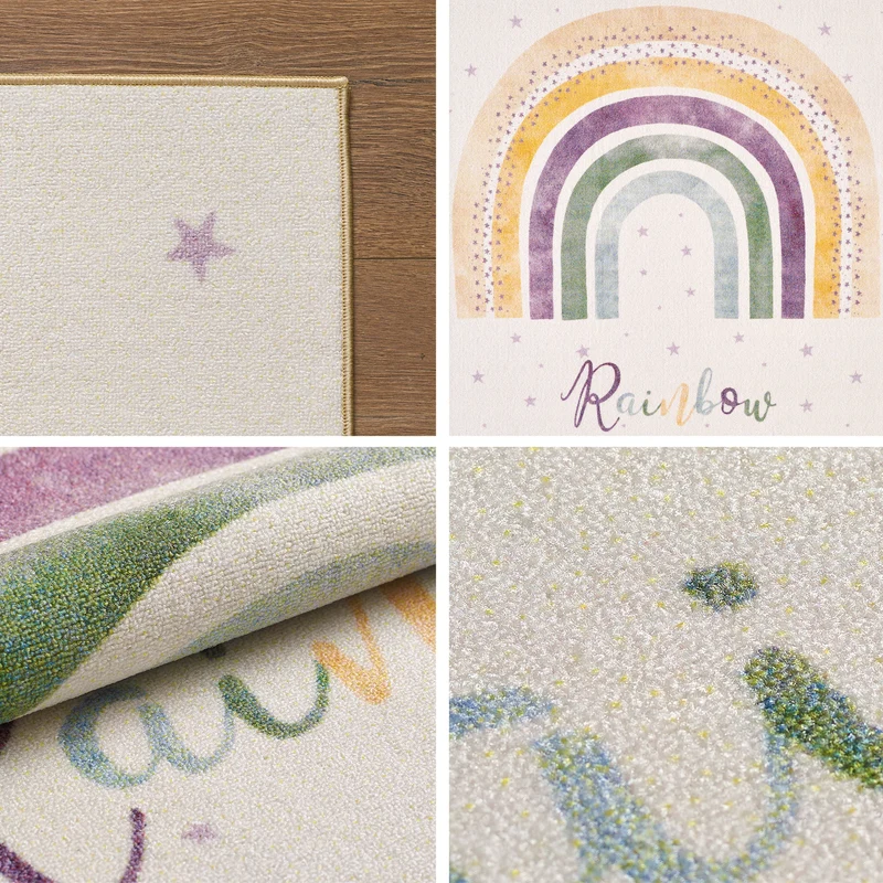 Carpettex Kinderteppich Babyteppich Rutschfest Weich Antiallergen