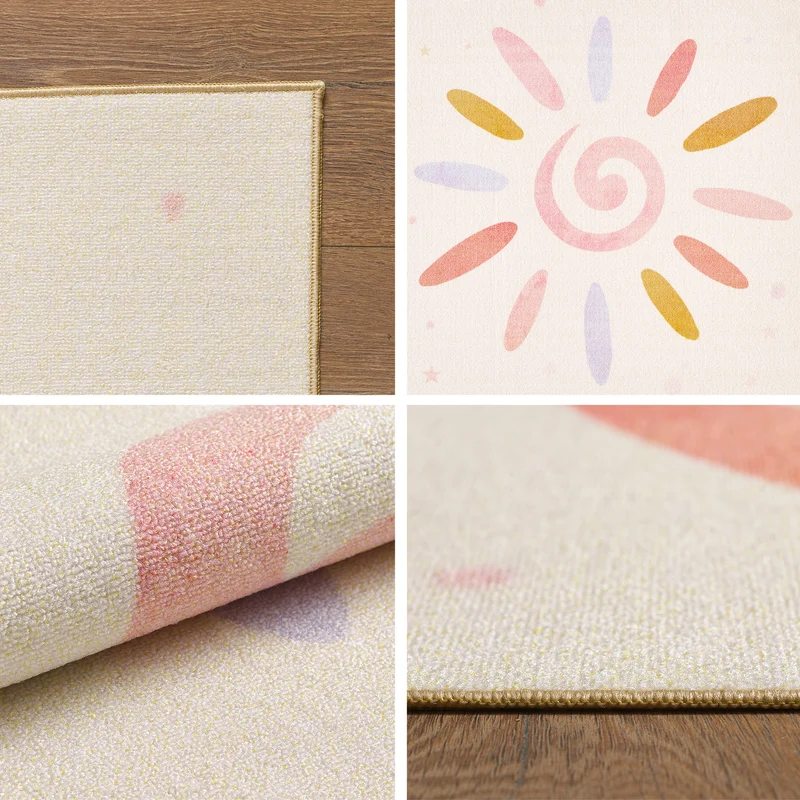 Carpettex Kinderteppich Babyteppich Rutschfest Weich Antiallergen