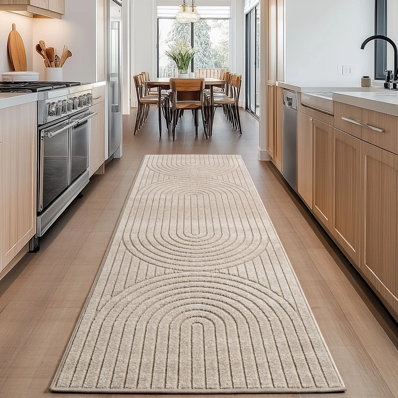 Carpettex Kurzflor Teppich 3D Hoch-Tief Skandi Boho Indoor Outdoor