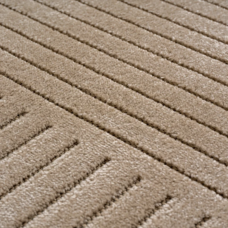 Carpettex Kurzflor Teppich 3D Hoch-Tief Skandi Boho Indoor Outdoor