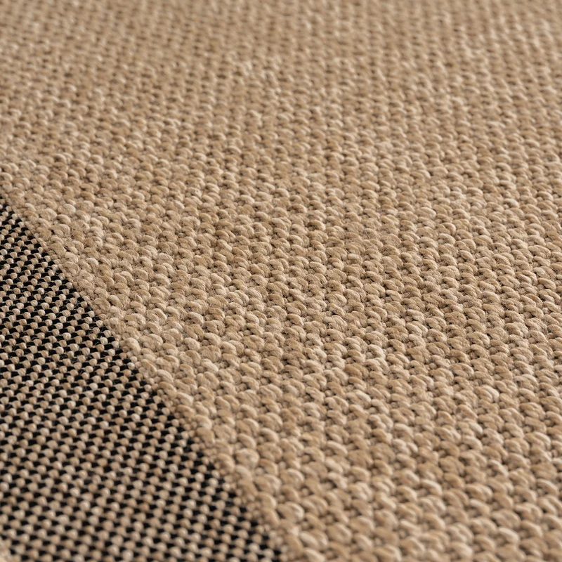 Carpettex Outdoor Teppich Bordüre Wetterfest Waschbar Natur Optik