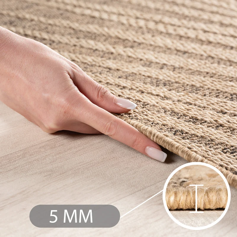 Carpettex Outdoor Teppich Palmen Wetterfest Waschbar Natur Optik