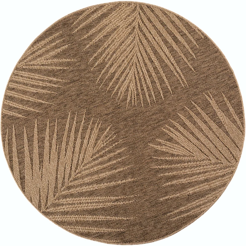 Carpettex Outdoor Teppich Palmen Wetterfest Waschbar Natur Optik