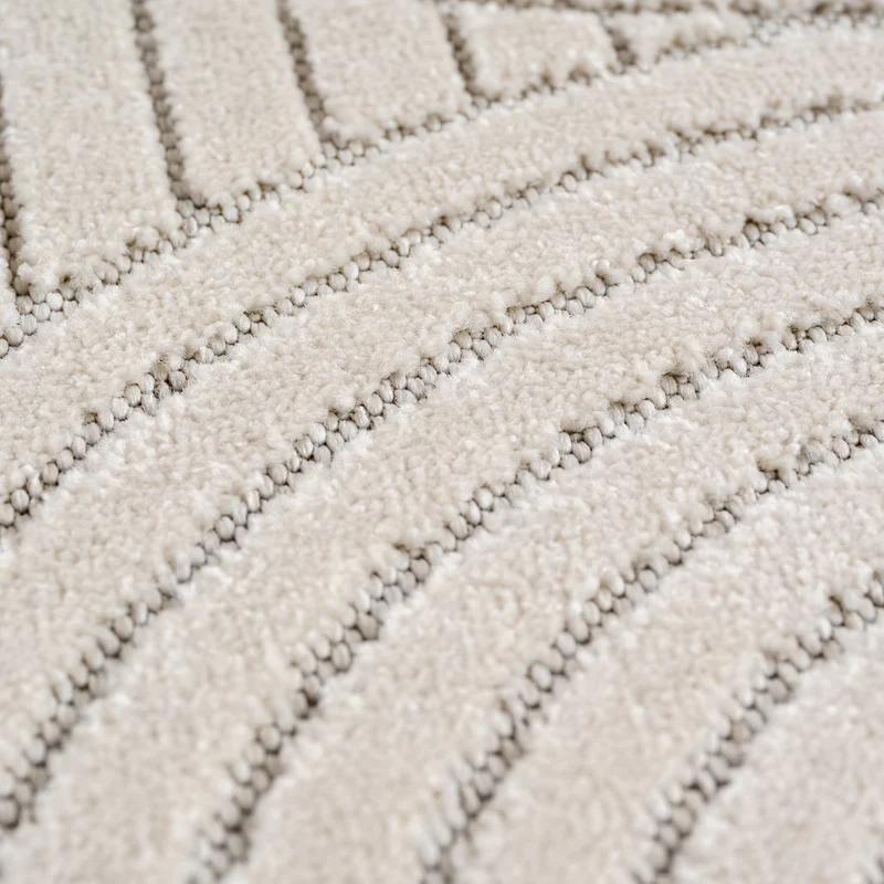 Carpettex Kurzflor Teppich 3D Hoch-Tief Skandi Boho Indoor Outdoor
