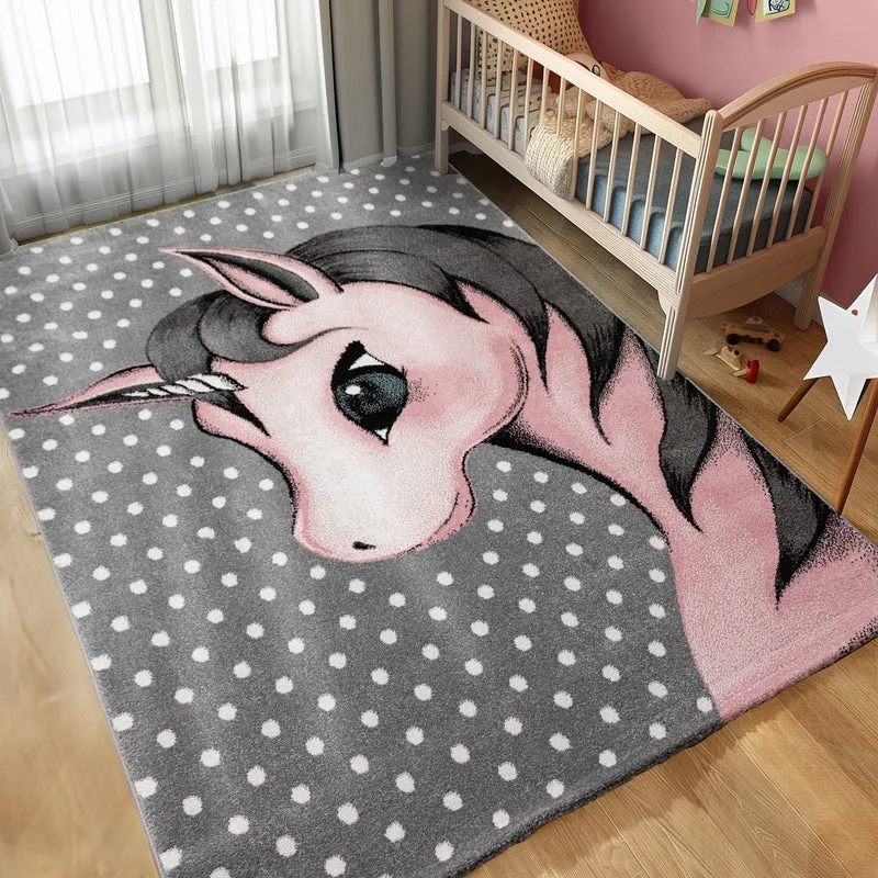 Carpettex Kinderteppich Waschbar Weich Antiallergen Spielteppich