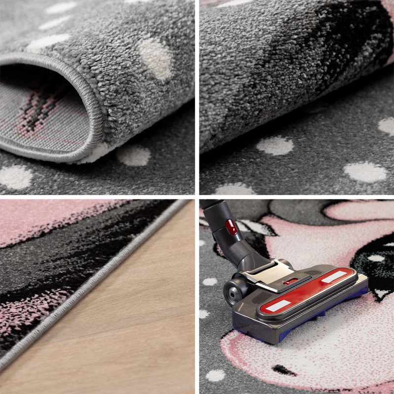 Carpettex Kinderteppich Waschbar Weich Antiallergen Spielteppich
