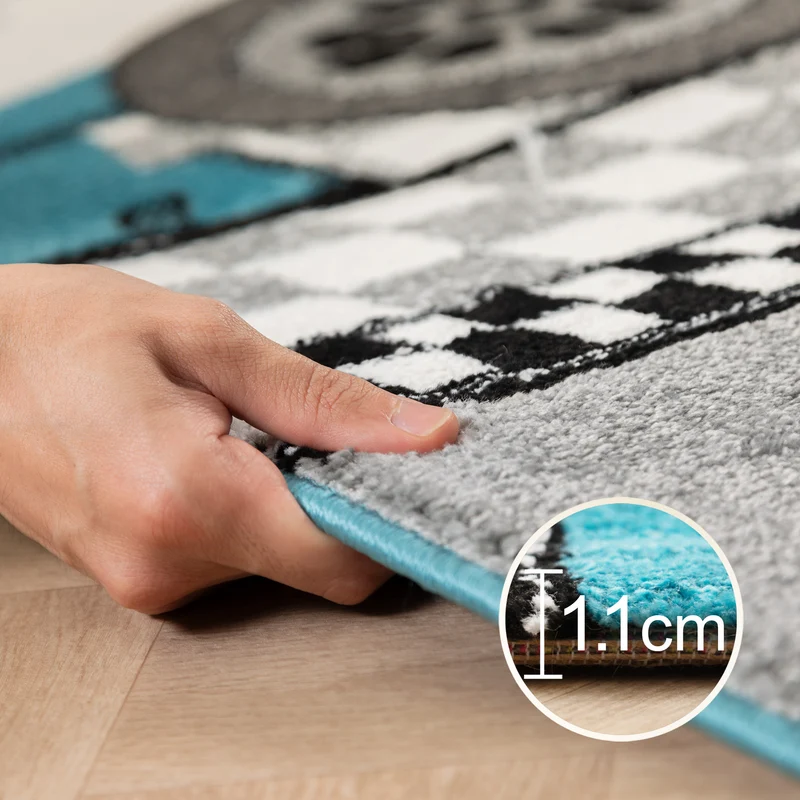 Carpettex Kinderteppich Waschbar Weich Antiallergen Spielteppich