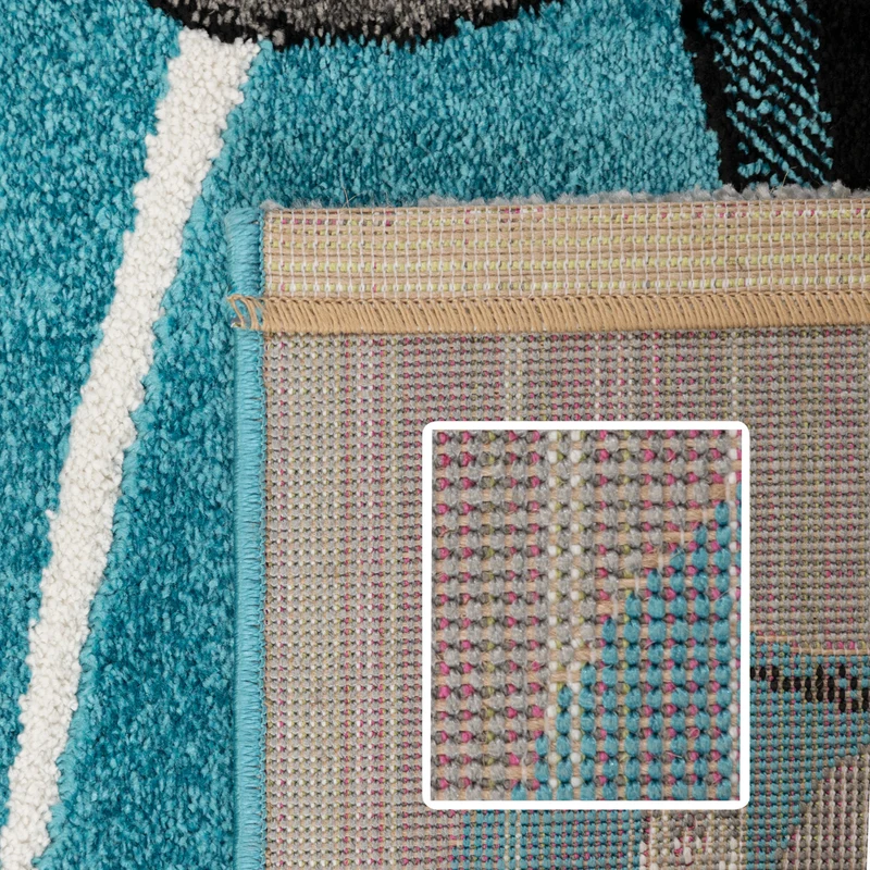 Carpettex Kinderteppich Waschbar Weich Antiallergen Spielteppich