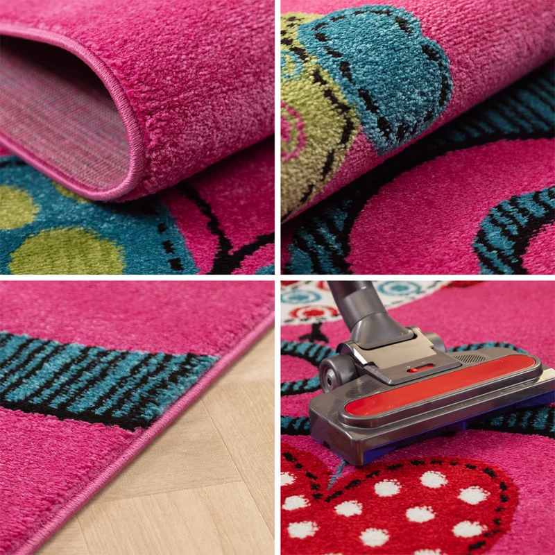 Carpettex Kinderteppich Waschbar Weich Antiallergen Spielteppich