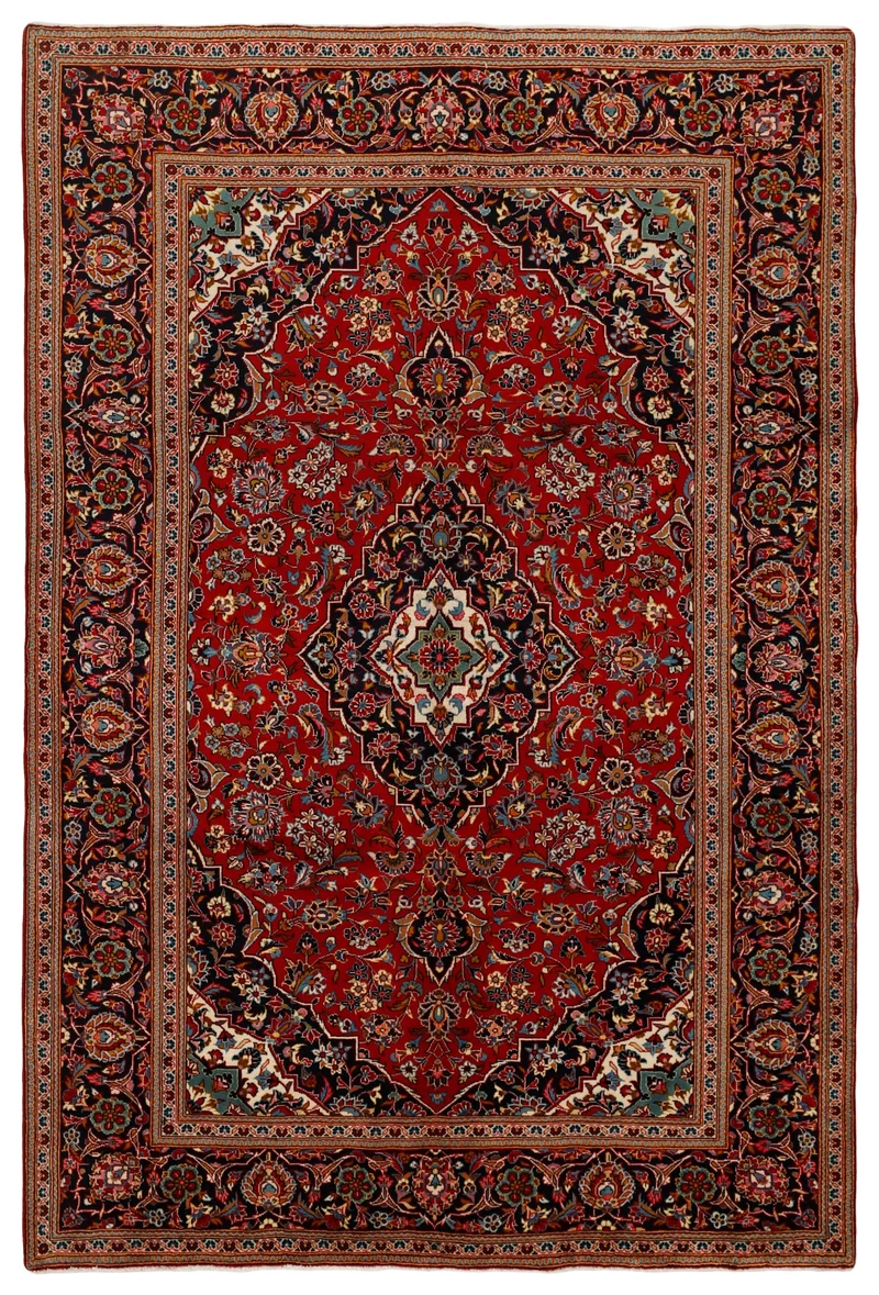 MY-RUG Teppich "Keshan" Zentrales Medaillon, Handgeknüpft