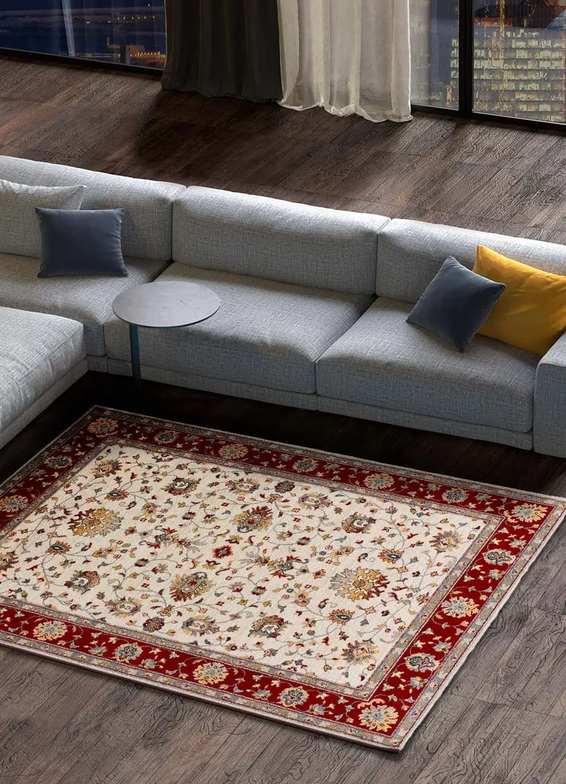 Alfombra vintage Classic 12505 Crema
