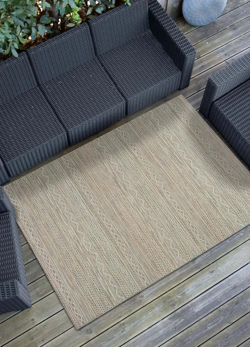 Alfombra a medida de exterior Rainbow 8217 Blanco