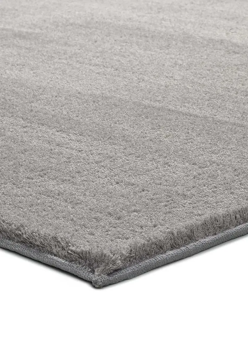 Alfombra a medida Silky Lush Liso Plata