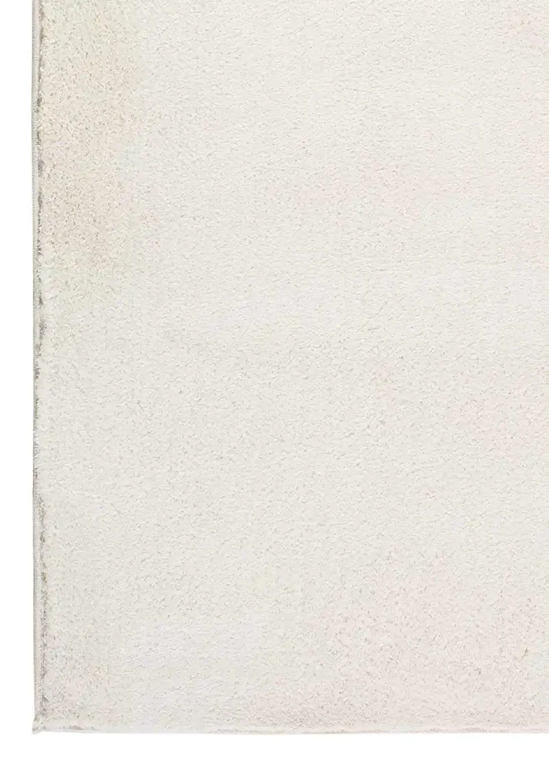 Alfombra a medida Silky Lush Liso Blanco
