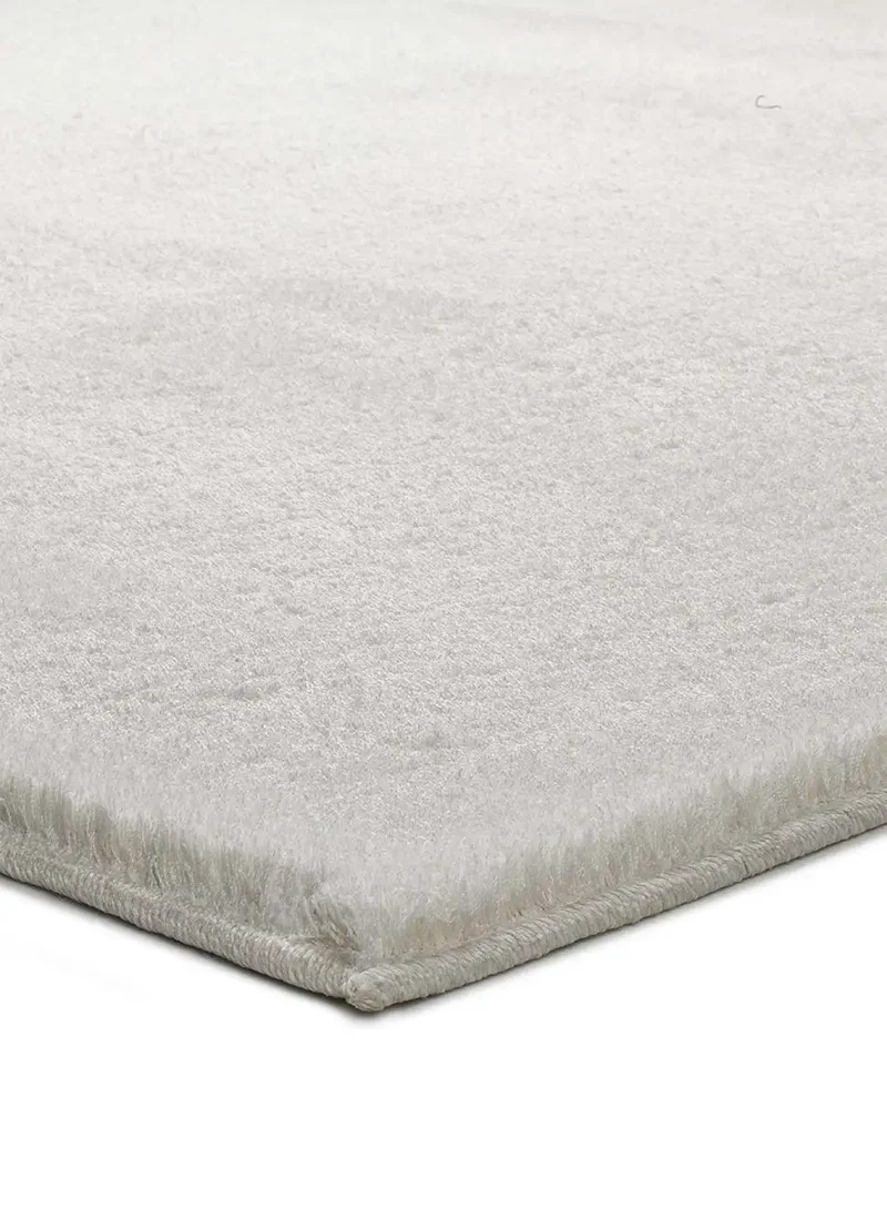 Alfombra a medida Silky Lush Liso Blanco