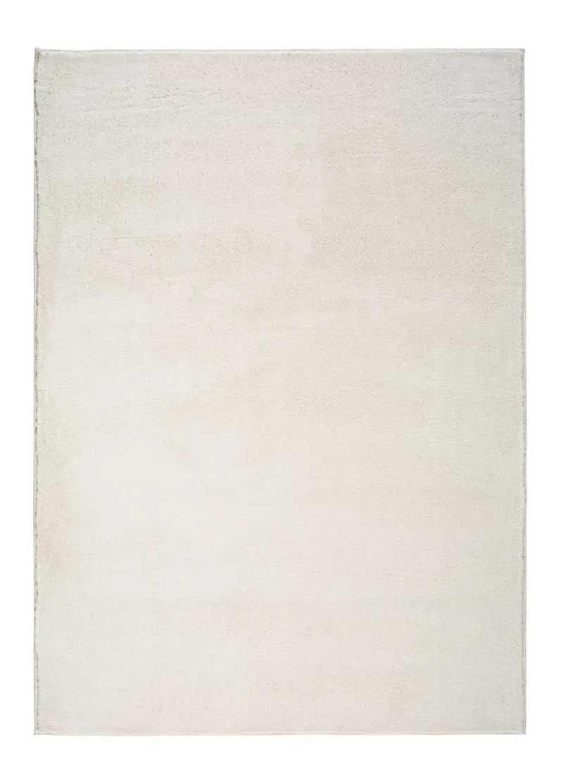 Alfombra a medida Silky Lush Liso Blanco