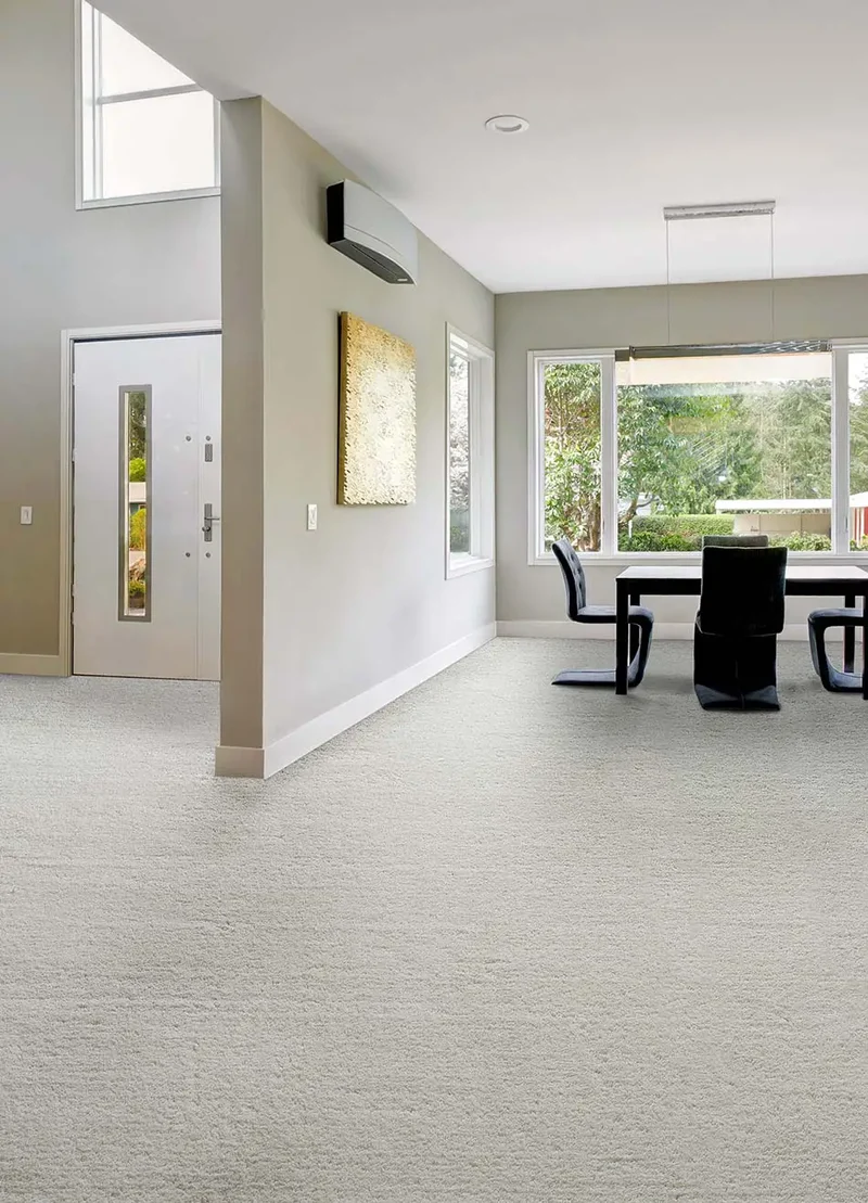 Alfombra a medida Silky Lush Liso Blanco