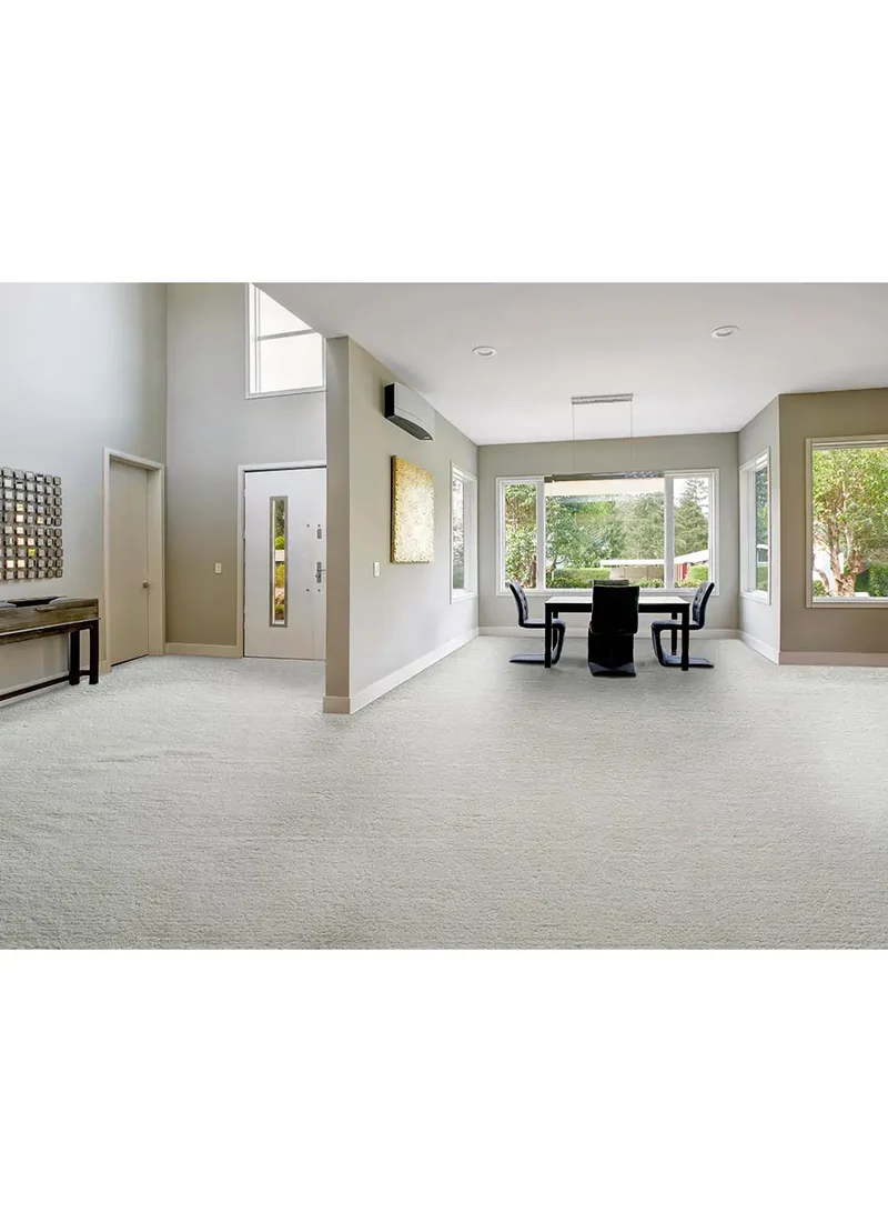 Alfombra a medida Silky Lush Liso Blanco